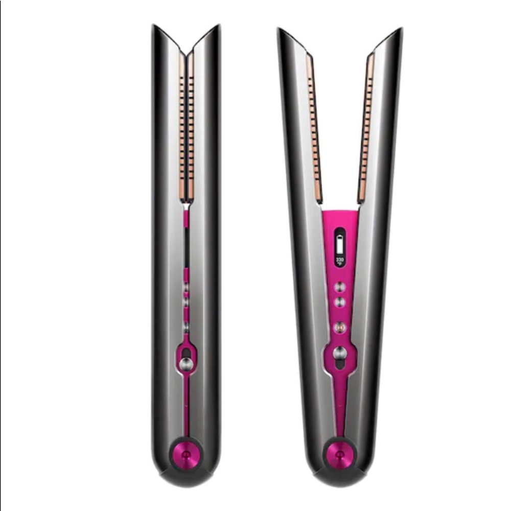 Dyson Corrale hair straightener in fuschia